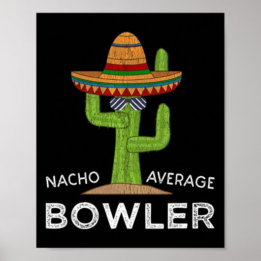 Leuke Hilarische Bowler Joke Humor Funny Bowling S Poster (Voorkant)