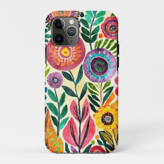 Leuke hippie bloem patroon Case-Mate iPhone case (Achterkant)