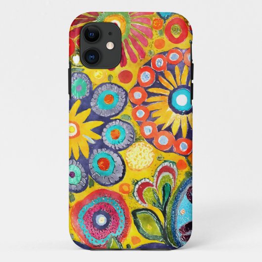 Leuke hippie bloem patroon Case-Mate iPhone case (Achterkant)