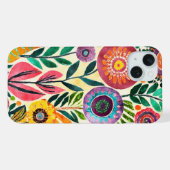 Leuke hippie bloem patroon iPhone hoesje (Achterkant horizontaal)