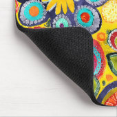 Leuke hippie bloem patroon muismat (Hoek)