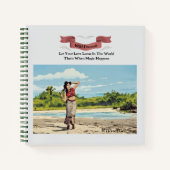 Leuke Hippie Dreamer Quote Girly Beach Journal Notitieboek (Voorkant)