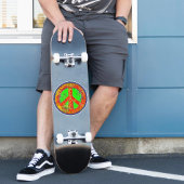 Leuke Hippie Vredesbord Inspirivity Floral Sticker