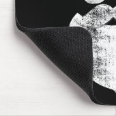 Leuke Hipster Santa Face Met Petten Baard en Glaze Muismat (Hoek)