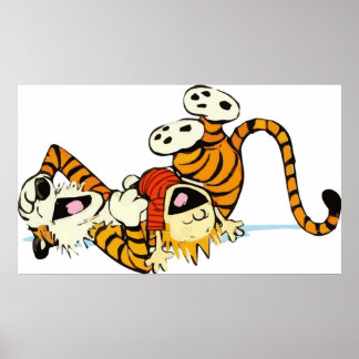 Leuke Hobbes Lachen op de grond Kunstwerk P Poster