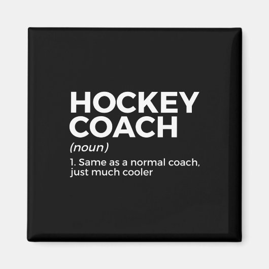 Leuke Hockey Coach Definitie Magneet (Voorkant)