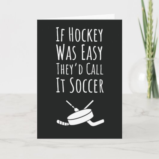 Leuke Hockey Kaart Quotes Zeggen Sport Team (Voorkant)