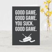 Leuke Hockey Kaart Quotes Zeggen Sport Team (Gele Bloem)