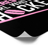 Leuke Hockey Kunst Voor Meisjes Vrouwen Hockey Spe Poster (Hoek)
