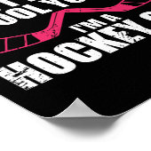 Leuke Hockey Kunst Voor Vrouwen Meisjes Hockey Pla Poster (Hoek)