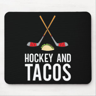 Leuke Hockey Lover Hockey en Tacos ijshockey Muismat
