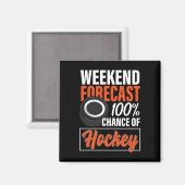 Leuke Hockey Lovers Weekend Forecast Kans van Hock Magneet (Voorkant / Achterkant)