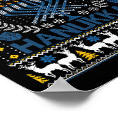 Leuke Hockey Menorah Chanoeka Joods Festival Vakan Poster (Hoek)