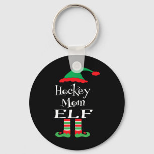 Leuke Hockey Moeder Elf Xmas Familie Match Vrouwen Sleutelhanger