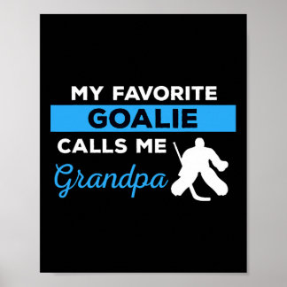 Leuke Hockey Opa Goalie Speler Sport Gift Poster