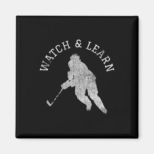 Leuke Hockey Speler Expertise Bragging Magneet (Voorkant)