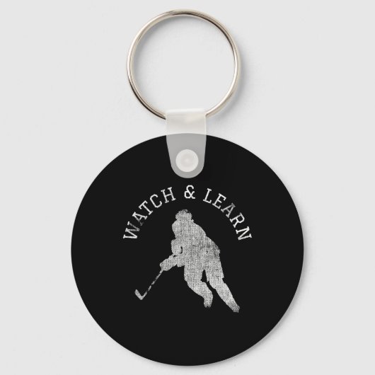 Leuke Hockey Speler Expertise Bragging Sleutelhanger (Voorkant)