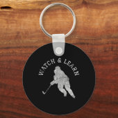 Leuke Hockey Speler Expertise Bragging Sleutelhanger (Voorkant)
