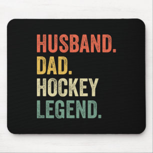 Leuke Hockey Speler Man Vader Hockey Legend Vintag Muismat