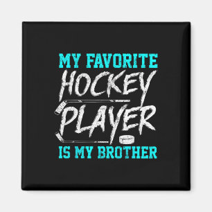 Leuke Hockey T-shirt Brother Novelty Gift Sibling Magneet