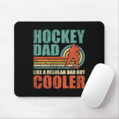 Leuke hockey vader als een gewone vader, maar cool muismat (Met muis)