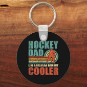 Leuke hockey vader als een gewone vader, maar cool sleutelhanger (Voorkant)