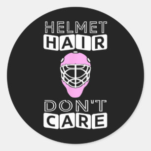 Leuke Hockey Vrouwen Roze Helm Goalie Masker Gift  Ronde Sticker