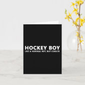Leuke Hockey Zoon IJshockey Jongen Kaart (Gele Bloem)