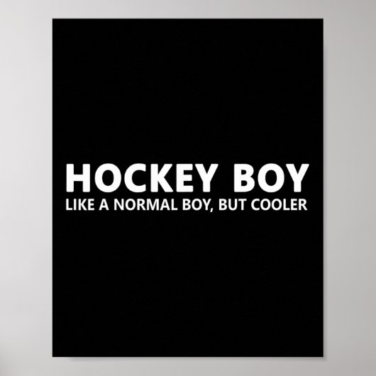 Leuke Hockey Zoon IJshockey Jongen Poster (Voorkant)