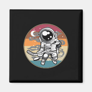 Leuke hockeyer Cosmonaut Boys Kinder Gift Astrona Magneet