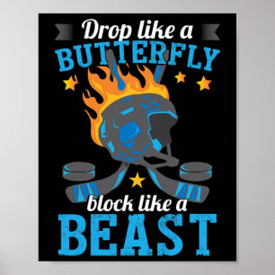 Leuke hockeyspeler Ice Hockey Lover Coach Poster