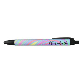 Leuke holografische marmeren kunst zwarte inkt pen