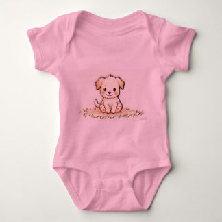 Leuke hond babykleding romper