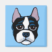 Leuke hond, Boston Bull Terrier puppy Magneet (Voorkant)