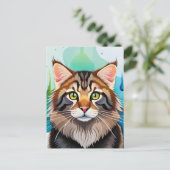 Leuke hond close-up mini klembord briefkaart (Staand voorkant)