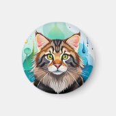 Leuke hond close-up mini klembord magneet (Voorkant)