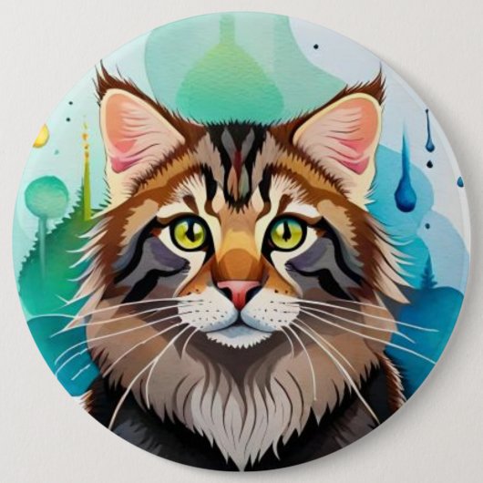 Leuke hond close-up mini klembord ronde button 6,0 cm (Voorkant)