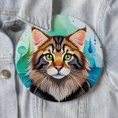 Leuke hond close-up mini klembord ronde button 6,0 cm (In situ)