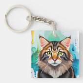 Leuke hond close-up mini klembord sleutelhanger (voorkant)