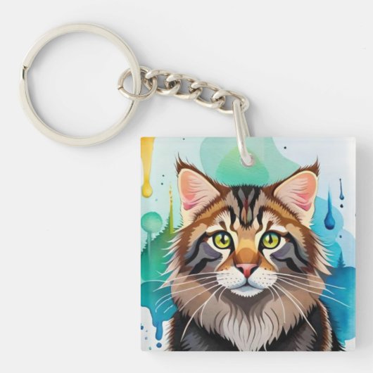 Leuke hond close-up mini klembord sleutelhanger (voorkant)