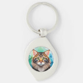 Leuke hond close-up mini klembord sleutelhanger (Voorkant)