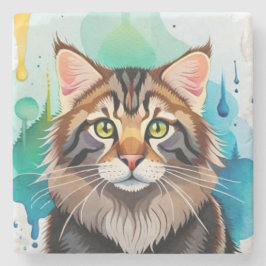 Leuke hond close-up mini klembord stenen onderzetter