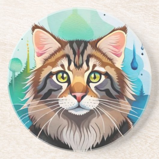 Leuke hond close-up mini klembord zandsteen onderzetter (Voorkant)