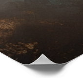 Leuke hond dragen top en rode boog stropdas poster (Hoek)