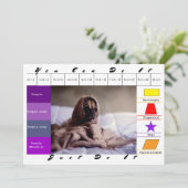 Leuke hond educatief spel kaart (Staand voorkant)