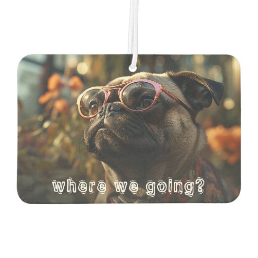 Leuke hond foto auto luchtverfrisser (Achterkant)