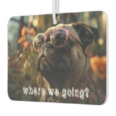 Leuke hond foto auto luchtverfrisser (Links)