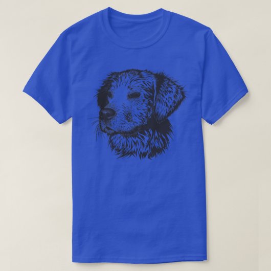 Leuke hond gezicht illustratie t-shirt (Design voorkant)