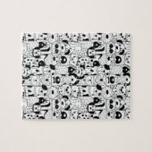 Leuke Hond Huisdier Dier Cartoon Tekenkunst Legpuzzel (Horizontaal)