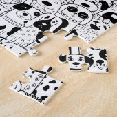 Leuke Hond Huisdier Dier Cartoon Tekenkunst Legpuzzel (Zijkant)